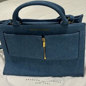 Brandon Blackwood Blue Denim Women's Bag